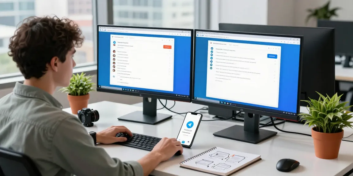 Download Telegram seamlessly on your devices while enjoying a productive workspace environment.