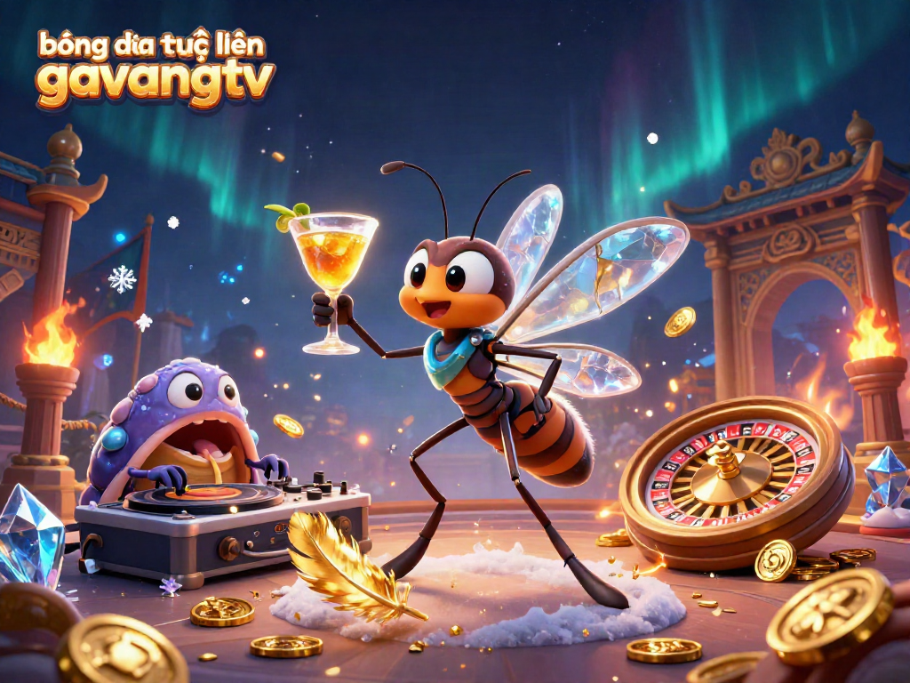 Engage with bóng đá trực tuyến gavangtv, a vibrant 3D casino mascot scene bringing excitement and allure to sports betting.