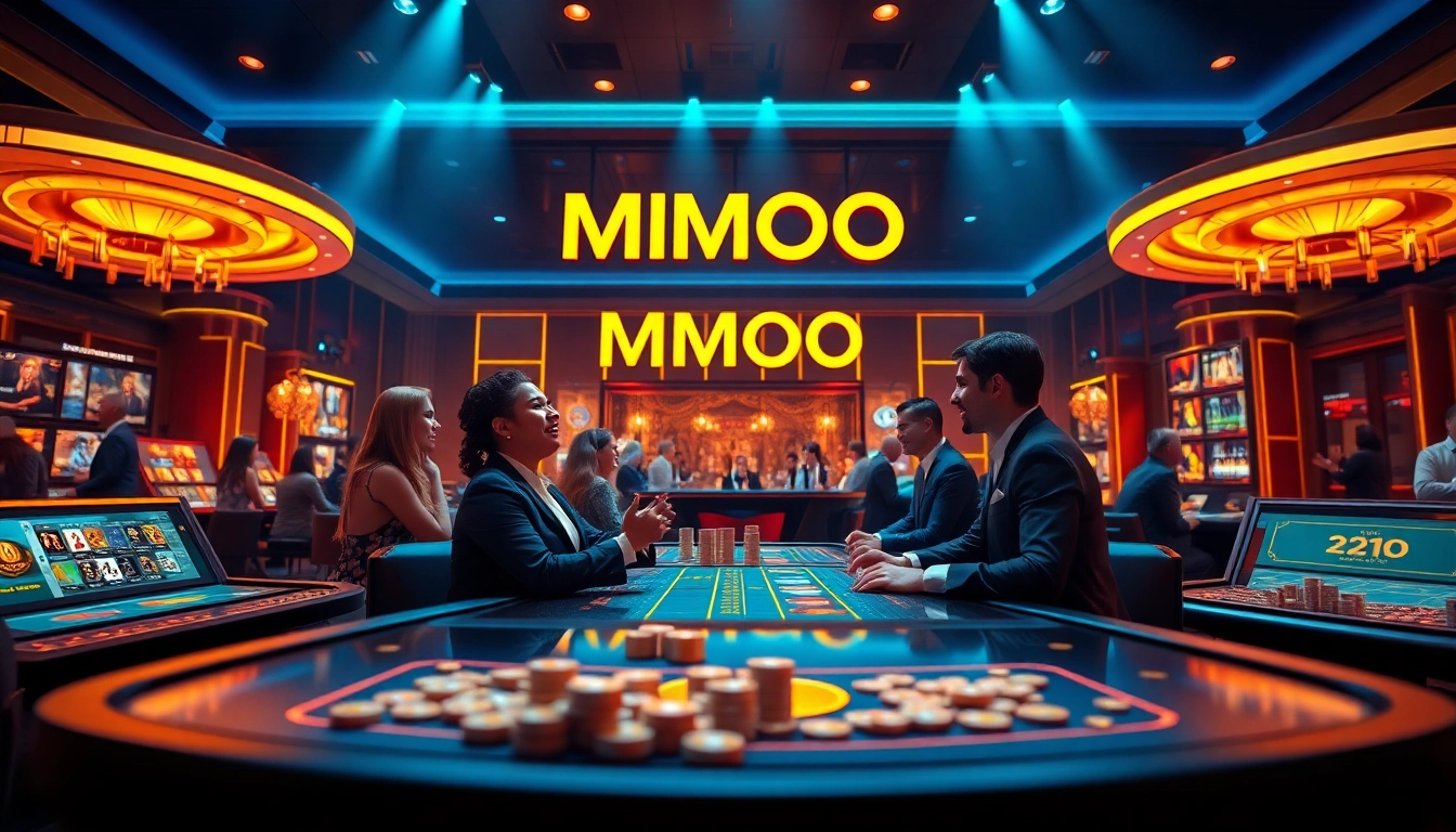 MMOO online casino features immersive games and luxurious design elements.