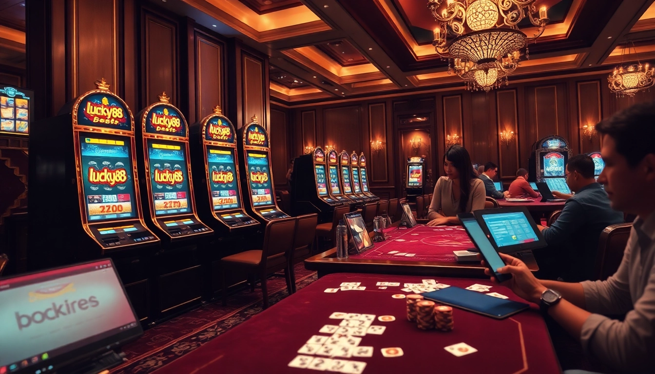 Experience the excitement of lucky88 best through dynamic slot machines and vibrant casino visuals.