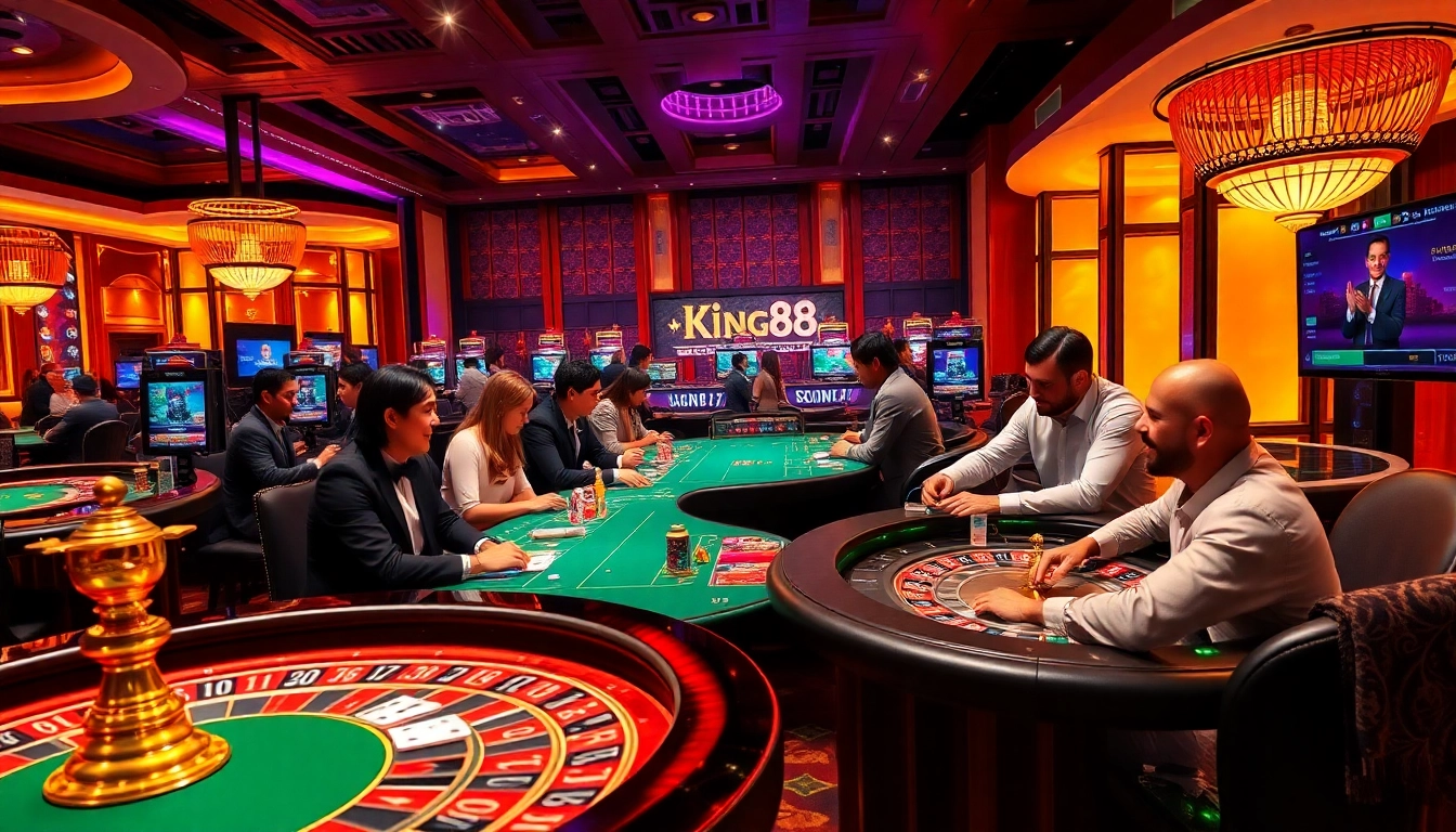 Experience excitement at https://king88.limited/ with vibrant casino games featuring skilled players and sleek interiors.