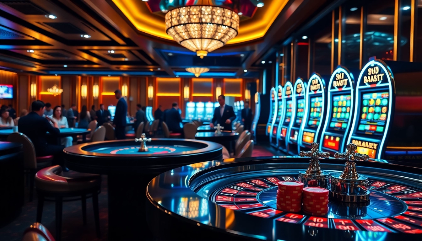 Gambling scene with 88aa elements showcasing luxurious casino excitement and engaging gameplay.
