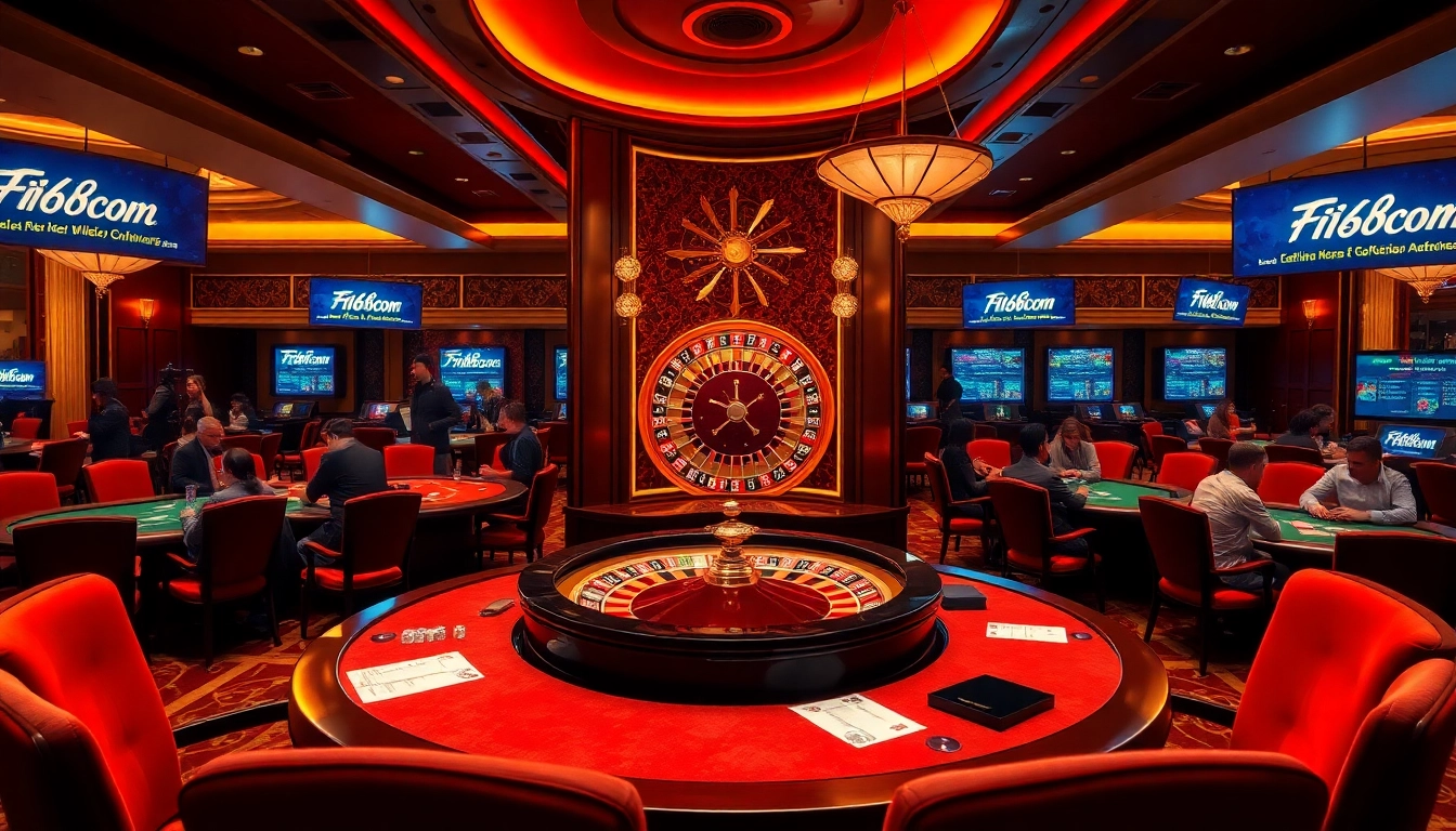 Experience F168COM at its finest with vibrant casino action featuring roulette and poker games.