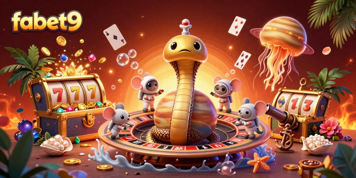 Experience thrilling bets with the vibrant fabet9 slot reels and cosmic characters in action.