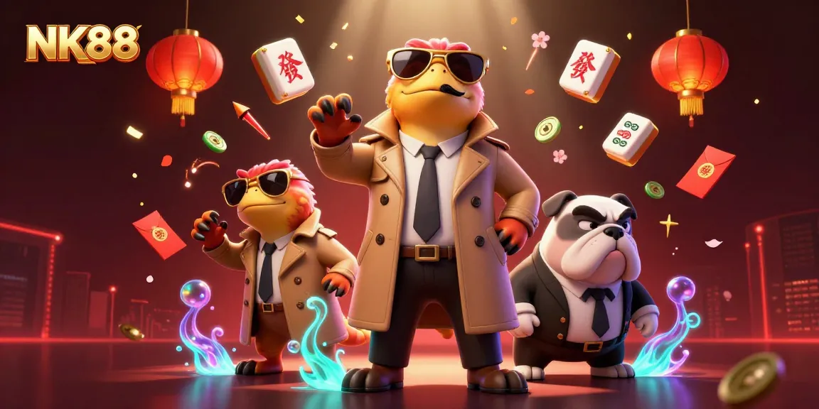 Experience thrilling adventures at NK88 with three clever raptors sneaking into the VIP lounge.