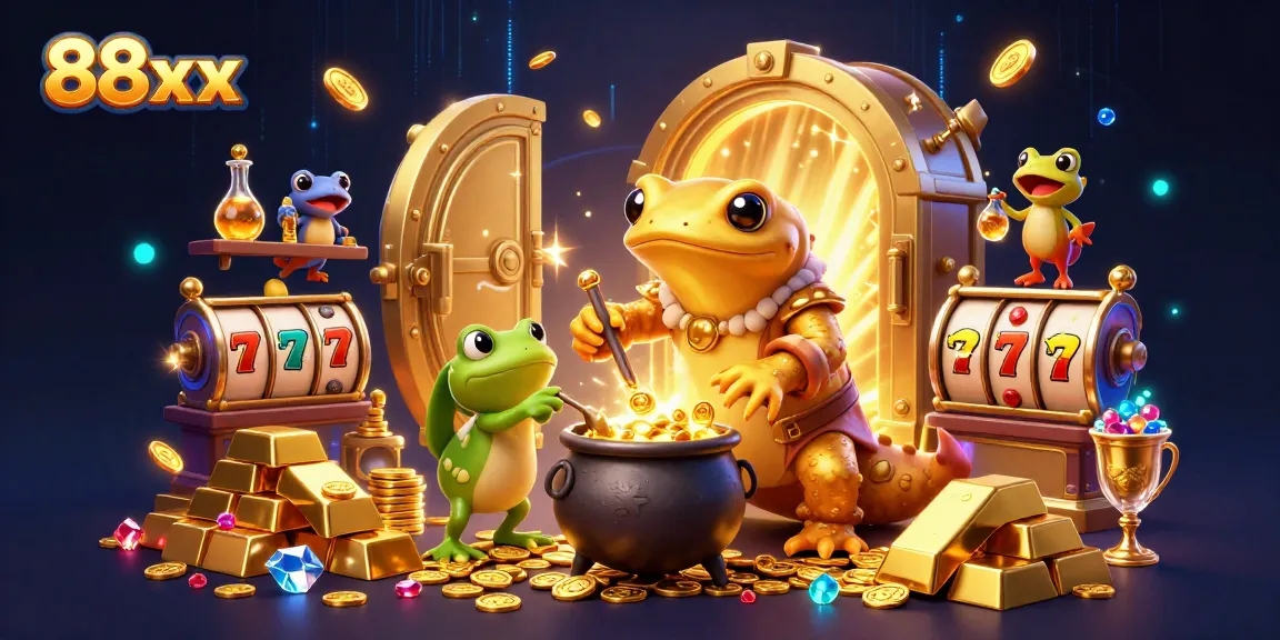 Immerse in exciting gaming moments with 88xx through golden alchemy and slot reels.