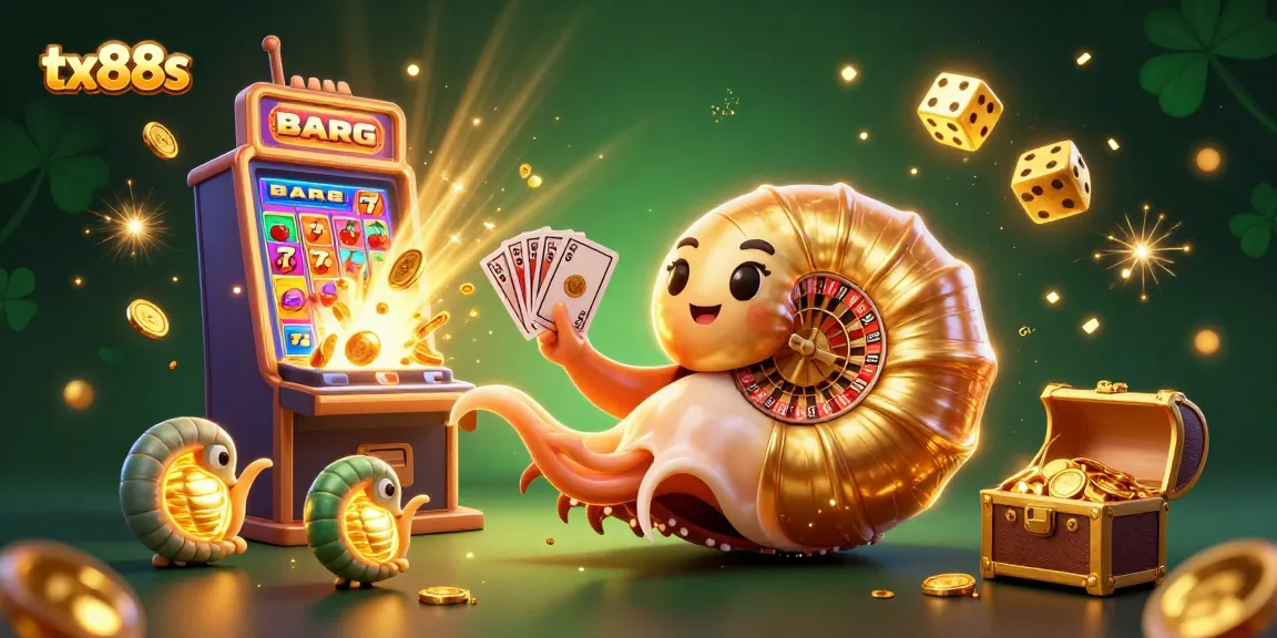 Experience the thrill of winning with tx88s in a dynamic casino scene featuring a giant nautilus.