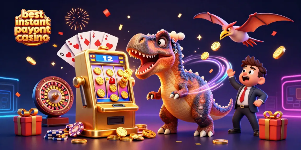 Experience excitement with the best instant payout casino as a dinosaur triggers a jackpot!