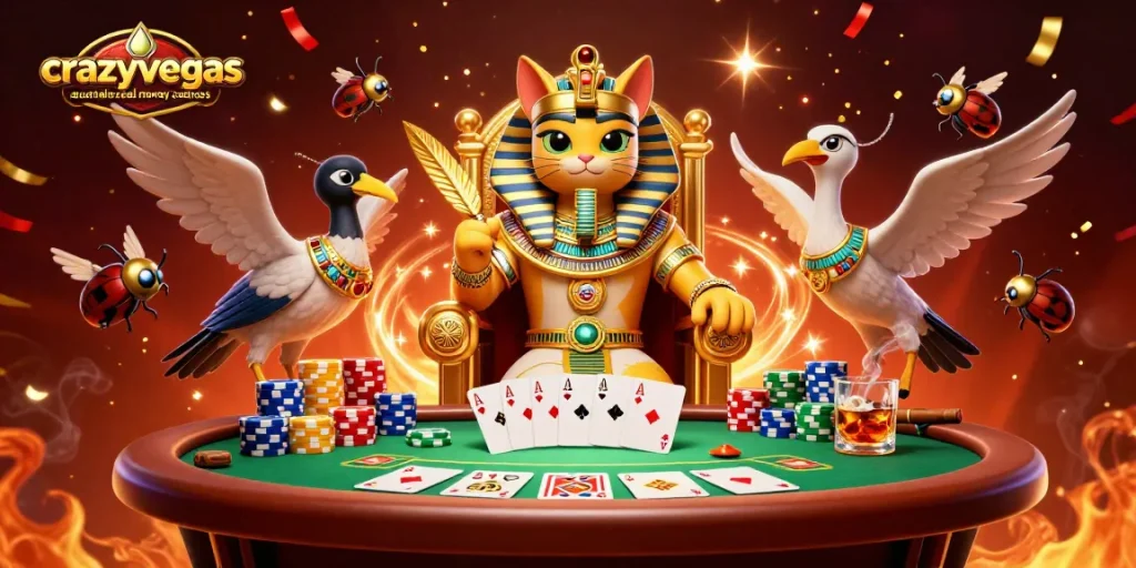 Catch thrilling action at crazyvegas australia real money casinos with a vibrant pharaoh-themed poker scene.