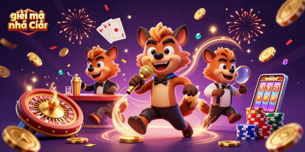 Experience thrills at a vibrant comedy casino club as giải mã nhà cái hyenas entertain with laughter and games.